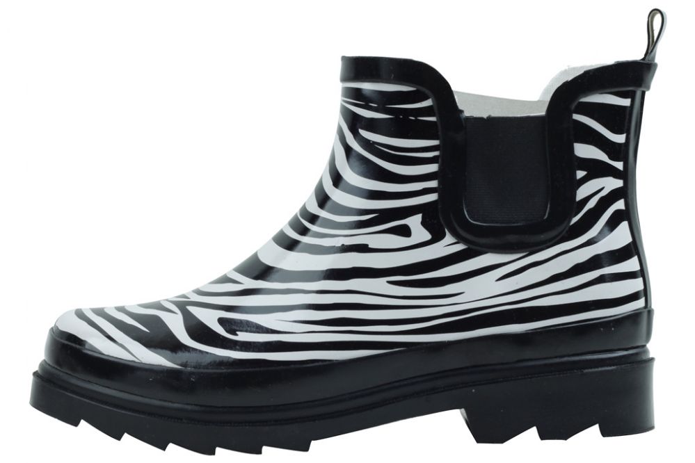 zebra rain boots
