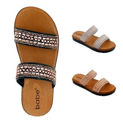 rhinestone slide sandals wholesale