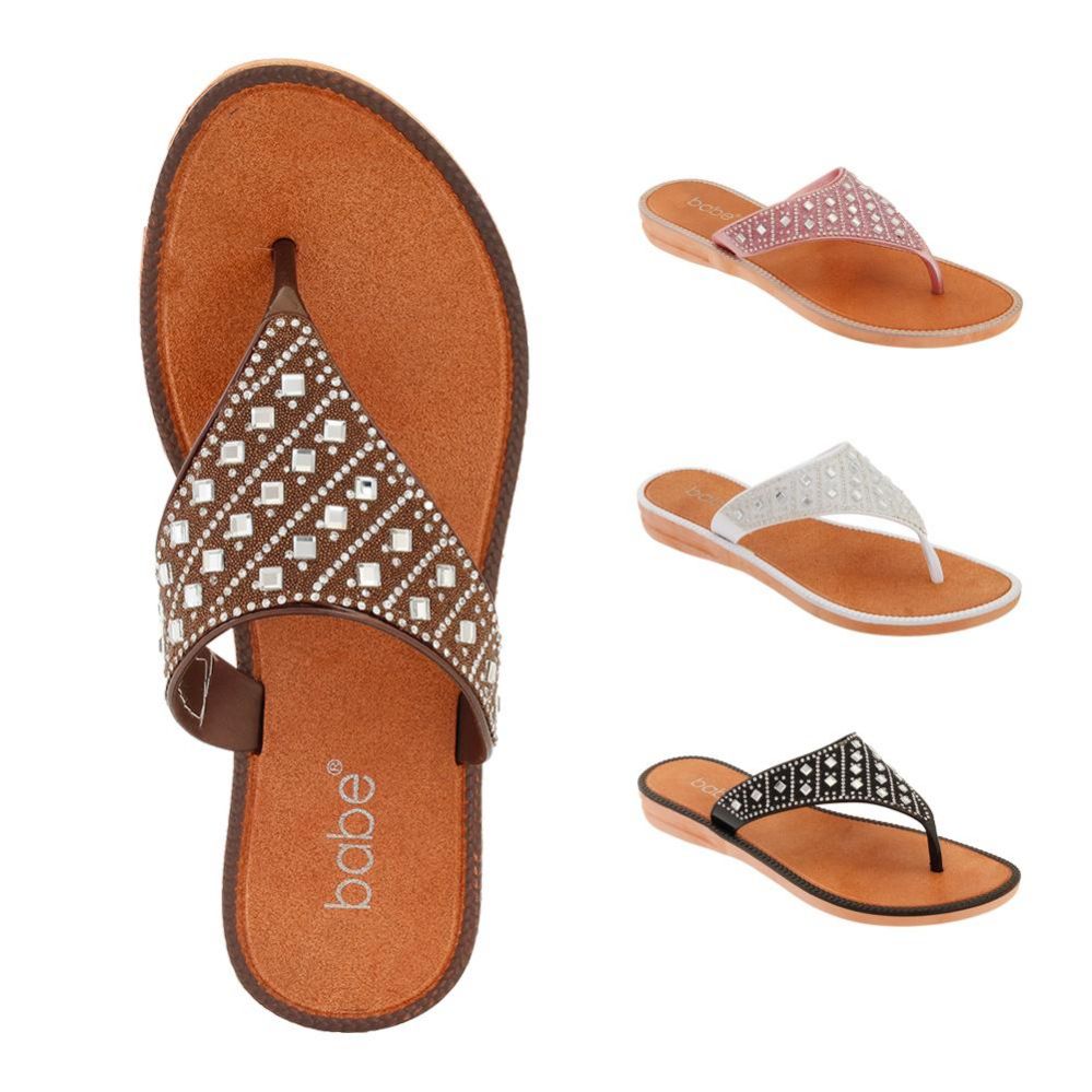 Wholesale Footwear Women Rhinestone Fashion Flip Flops