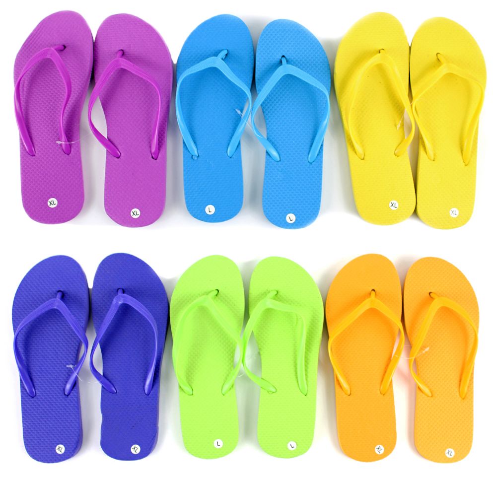 Wholesale Footwear Children's Flip Flops Solid Colors at