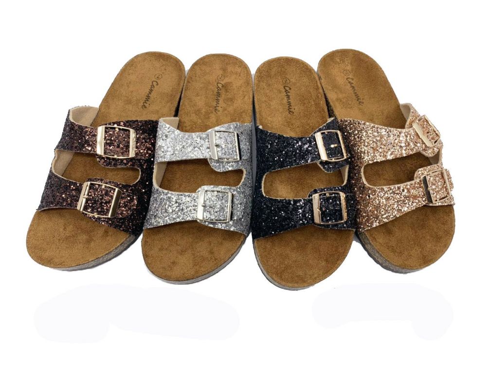 black glitter birkenstocks