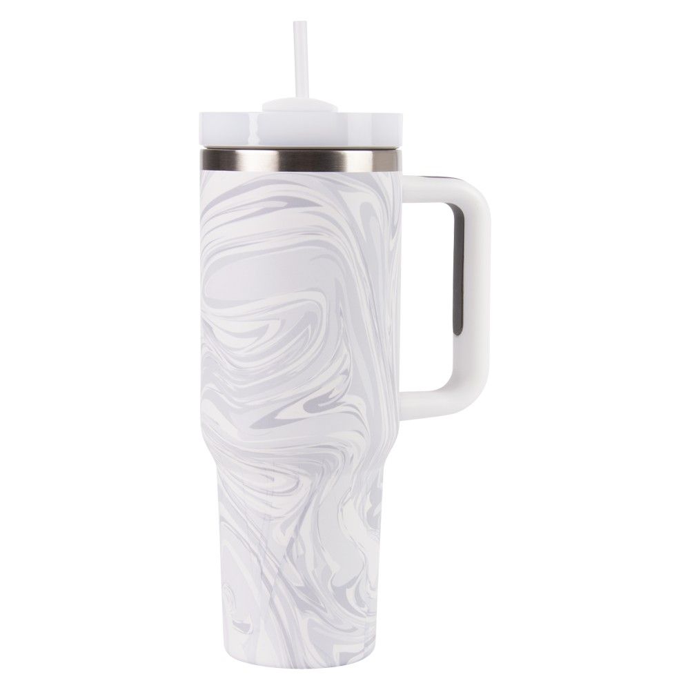 Wholesale Footwear Jumbo Swirl Tumbler With Handle 40oz