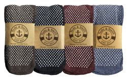 Wholesale Footwear Yacht & Smith Men's Thermal Non Slip Gripper Bottom Tube Socks
