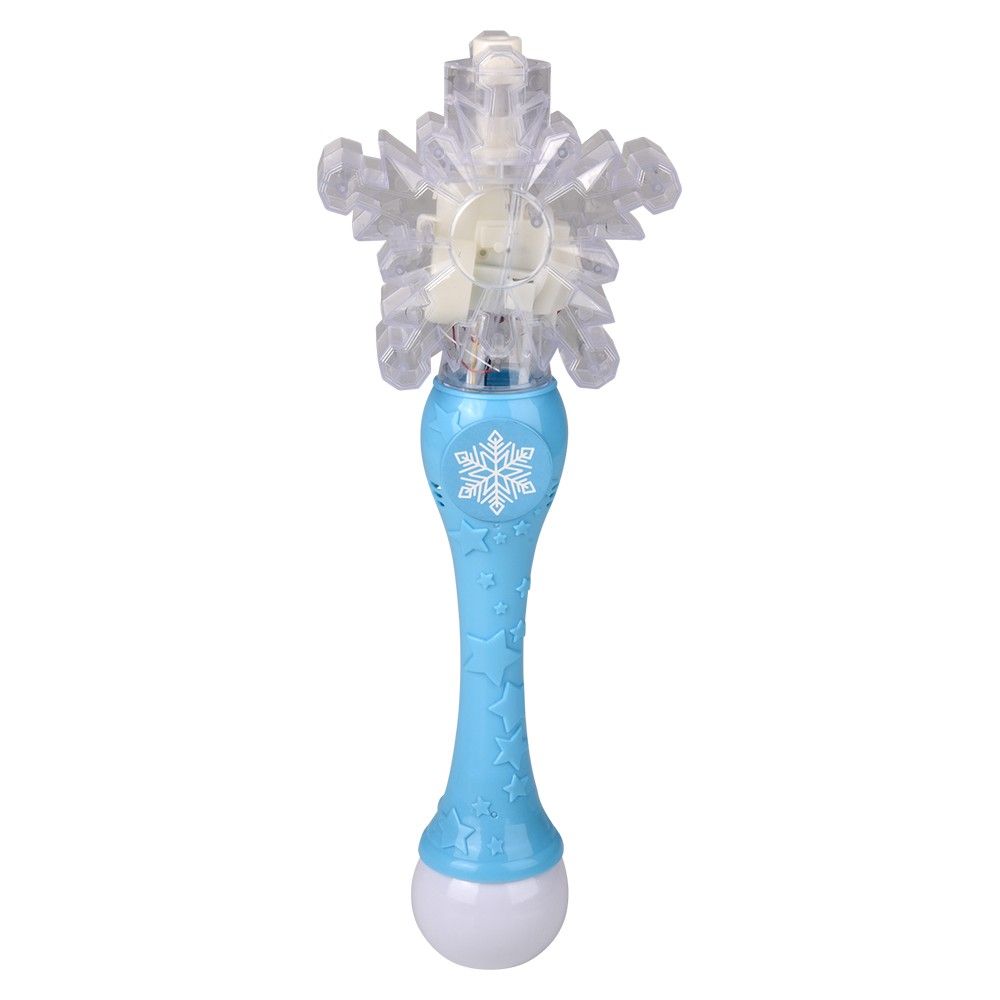 Wholesale Footwear LighT-Up Snowflake Bubble Wand 15.5"