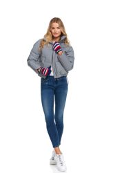 Wholesale Footwear Yacht And Smith Women's Assorted Striped Colored Fuzzy Gloves