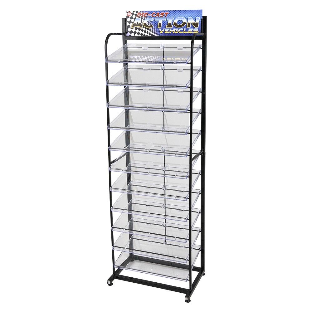 Wholesale Footwear Metal Display Rack 56" For Die Cast Cars