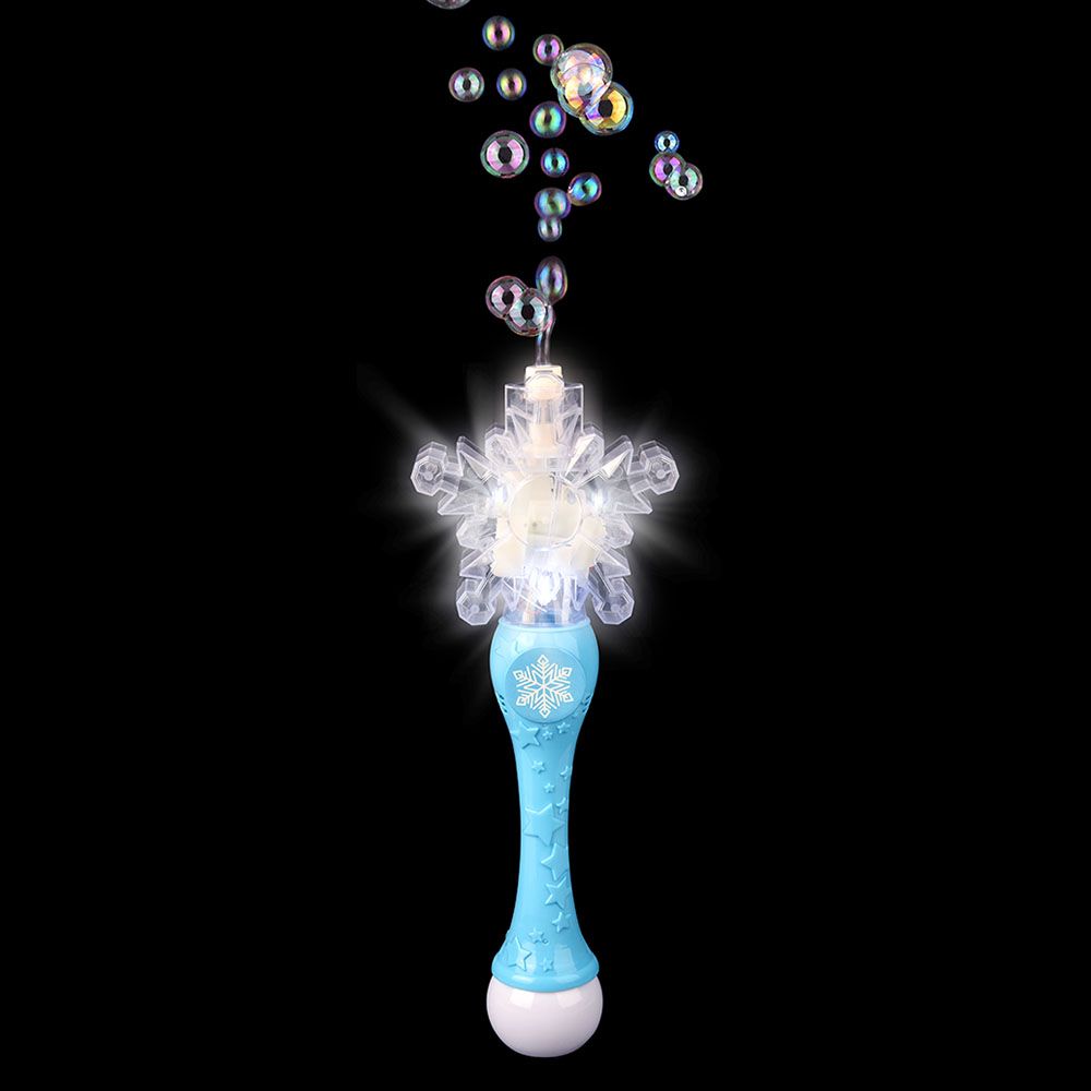 Wholesale Footwear LighT-Up Snowflake Bubble Wand 15.5"