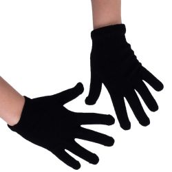 Wholesale Footwear Yacht & Smith Unisex Black Magic Gloves