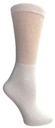 Wholesale Footwear Yacht & Smith Women's Cotton Diabetic NoN-Binding Crew Socks - Size 9-11 White