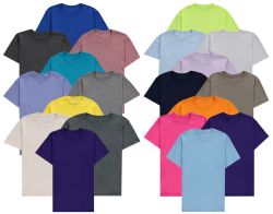 Wholesale Footwear Mens Plus Size Cotton Short Sleeve T Shirts Assorted Colors Size 3xl