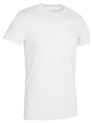 Wholesale Footwear Mens Cotton Short Sleeve T Shirts Solid White, 2xl