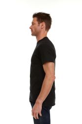 Wholesale Footwear Mens Cotton Crew Neck Short Sleeve T-Shirts Black, XxX-Large
