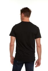 Wholesale Footwear Mens Cotton Crew Neck Short Sleeve T-Shirts Black, XxX-Large