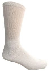 Wholesale Footwear Yacht & Smith Men's 28 Inch Cotton Tube Sock Solid White Size 10-13