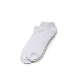 Wholesale Footwear Yacht & Smith Kids No Show Cotton Ankle Socks Size 6-8 White Bulk Pack
