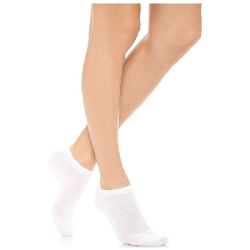 Wholesale Footwear Yacht & Smith Kids No Show Cotton Ankle Socks Size 6-8 White Bulk Pack