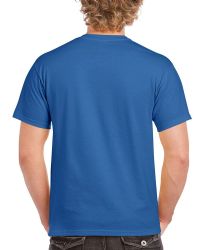 Wholesale Footwear Mens Cotton Crew Neck Short Sleeve T-Shirts Solid Blue, Small