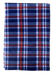 Wholesale Footwear Yacht & Smith Unisex Warm Winter Plaid Fleece Scarfs Assorted Colors Size 60x12
