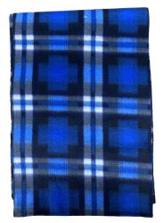 Wholesale Footwear Yacht & Smith Unisex Warm Winter Plaid Fleece Scarfs Assorted Colors Size 60x12