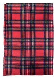Wholesale Footwear Yacht & Smith Unisex Warm Winter Plaid Fleece Scarfs Assorted Colors Size 60x12