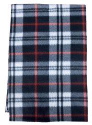 Wholesale Footwear Yacht & Smith Unisex Warm Winter Plaid Fleece Scarfs Assorted Colors Size 60x12