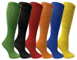 Wholesale Footwear Yacht & Smith Slouch Socks For Women, Assorted Colors Size 9-11 - Womens Crew Sock