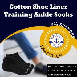 Wholesale Footwear Yacht & Smith Kids Unisex Cotton Low Cut No Show Loafer Socks Size 6-8 Solid Assorted