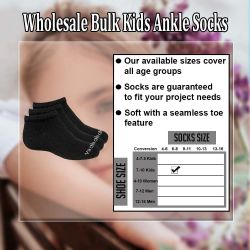 Wholesale Footwear Yacht & Smith Kids Unisex Cotton Low Cut No Show Loafer Socks Size 6-8 Solid Assorted