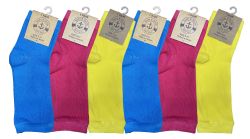 Wholesale Footwear Yacht & Smith Womens Assorted Color Open Toe Flip Flop Pedicure Socks