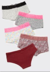 Wholesale Footwear Undies'nbulk Assorted Cuts And Prints 95% Cotton Women's Panties Size Xlarge