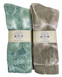 Wholesale Footwear Yacht & Smith Mens Ring Spun Cotton Tie Dye Crew Socks Size 10-13 Super Soft Arch Support
