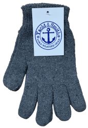 Wholesale Footwear Yacht & Smith Men's Winter Gloves, Magic Stretch Gloves In Assorted Solid Colors Bulk Pack