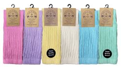 Wholesale Footwear Yacht & Smith Slouch Socks For Women, Assorted Pastel Size 9-11 - Womens Crew Sock	