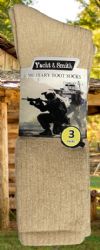 Wholesale Footwear Yacht & Smith Men's Army Socks, Military Grade Socks Size 10-13 Solid Khaki