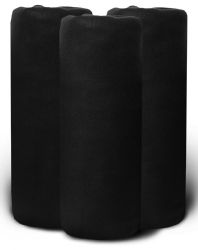 Wholesale Footwear Yacht & Smith Heavy Weight Travel Outdoor Blanket Fleece Throw 50x60 Solid Black
