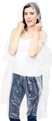 Wholesale Footwear Yacht & Smith Unisex One Size Reusable Rain Poncho Assorted Colors 60g pe