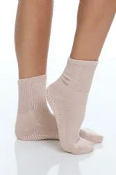 Wholesale Footwear Yacht & Smith Women's Diabetic Cotton Assorted Pastel Colors Non Slip Socks, Size 9-11