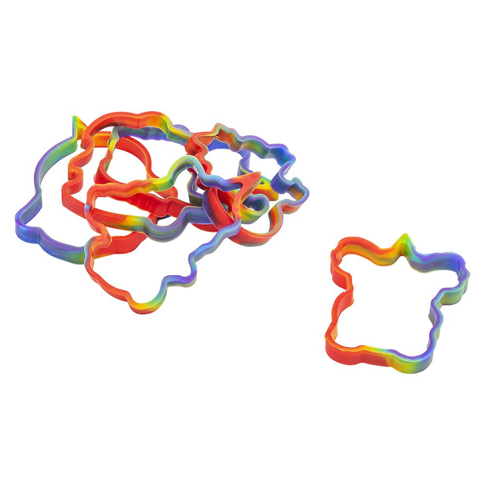 Wholesale Footwear Mystical Rainbow Silicone Stretch Bands