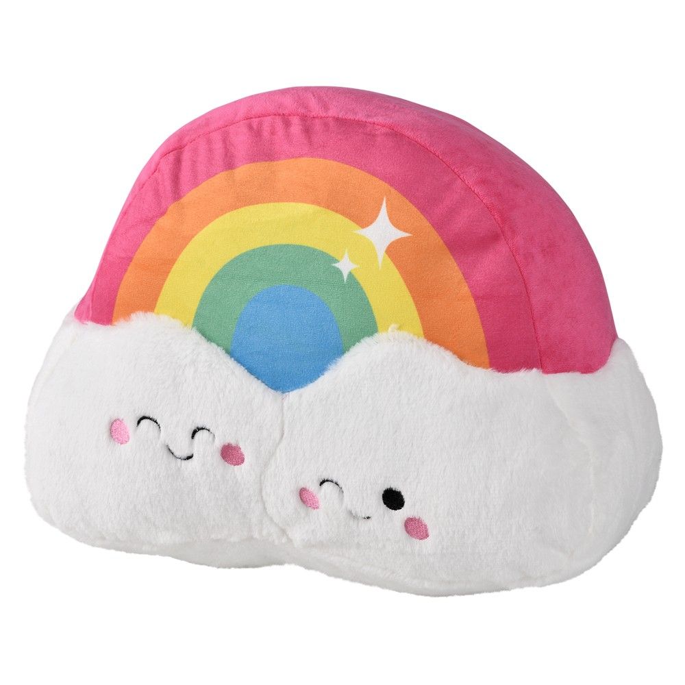 Wholesale Footwear 16" Rainbow Plush Pillow