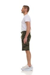 Wholesale Footwear Mens Green Camo Fleece Shorts With Side Pockets Size 3xl