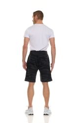 Wholesale Footwear Mens Black Camo Fleece Shorts With Side Pockets Size 3xl
