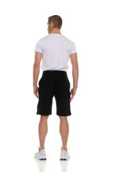 Wholesale Footwear Mens Cotton Fleece 3 Pocket Shorts Black Size Large
