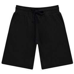 Wholesale Footwear Mens Cotton Fleece 3 Pocket Shorts Black Size Large