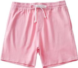 Wholesale Footwear Mens Cotton Fleece 3 Pocket Shorts Pale Pink Size Medium