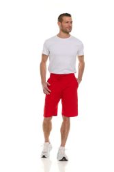 Wholesale Footwear Mens Cotton Fleece 3 Pocket Shorts Red Size Medium