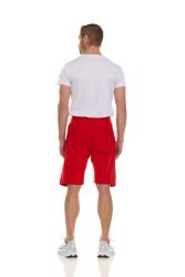 Wholesale Footwear Mens Cotton Fleece 3 Pocket Shorts Red Size Medium