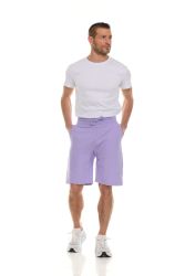 Wholesale Footwear Mens Cotton Fleece 3 Pocket Shorts Lavender Size Small