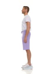 Wholesale Footwear Mens Cotton Fleece 3 Pocket Shorts Lavender Size Small
