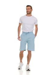 Wholesale Footwear Mens Cotton Fleece 3 Pocket Shorts Powder Blue Size X-Large
