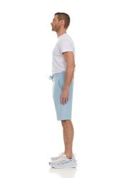 Wholesale Footwear Mens Cotton Fleece 3 Pocket Shorts Powder Blue Size X-Large